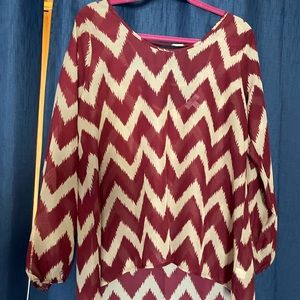 Chevron style blouse